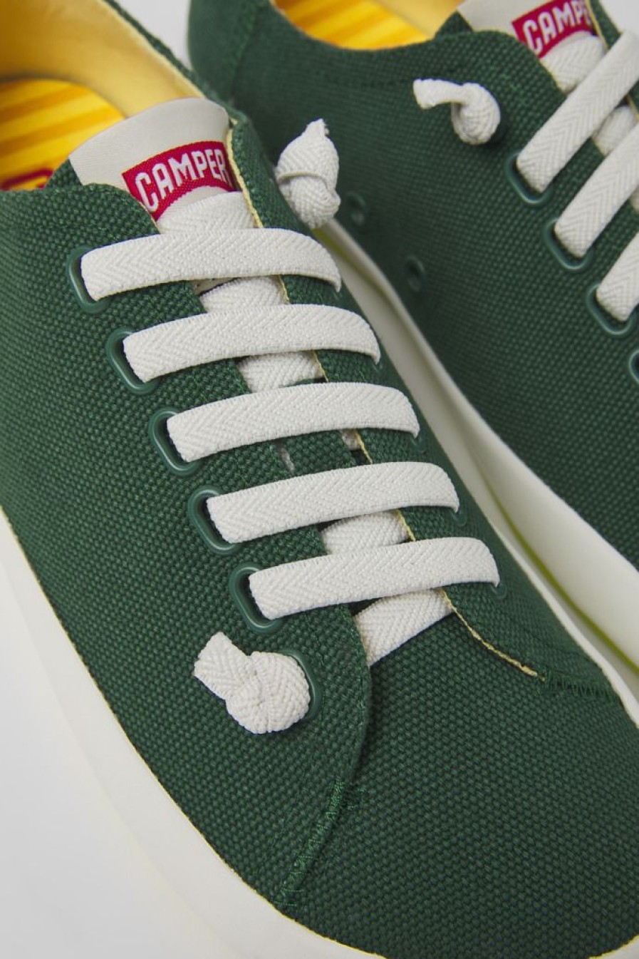 Camper Zapatillas | Sneakers Verdes De Tejido Para Mujer