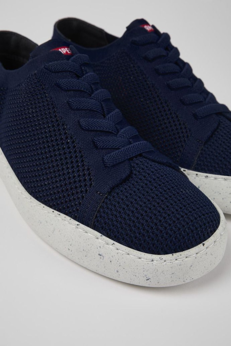 Camper Zapatos Casual | Sneaker De Tejido Azul Para Hombre