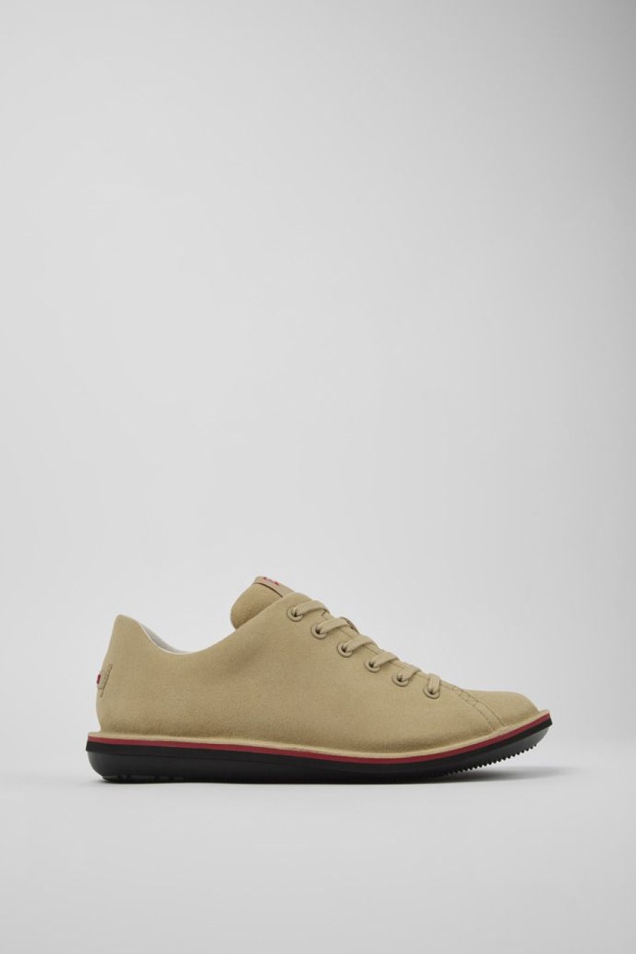 Camper Zapatos Casual | Zapato De Piel Beige Para Hombre