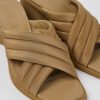 Camper Sandalias | Sandalia Con Tira Cruzada De Tejido Para Mujer