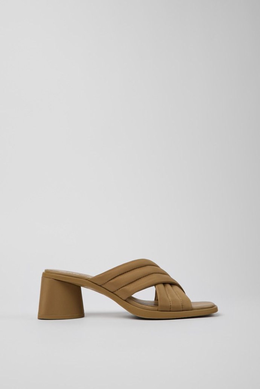 Camper Sandalias | Sandalia Con Tira Cruzada De Tejido Para Mujer