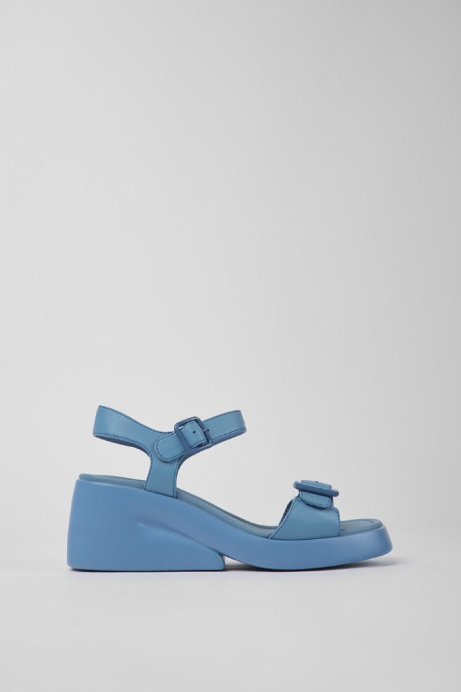 Camper Sandalias | Sandalias De Piel Azules Para Mujer