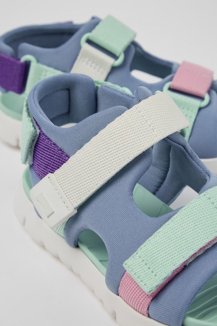 Camper Sandalias | Sandalia De Tejido Multicolor Con Dos Tiras