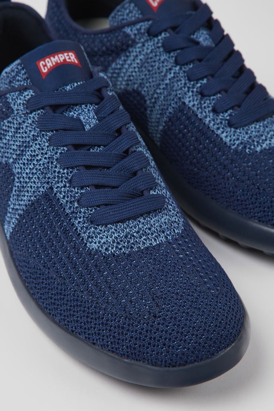 Camper Zapatillas | Sneakers Azules De Tejido Para Hombre