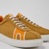 Camper Zapatillas | Sneakers Beige Y Naranja Para Mujer