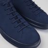 Camper Zapatos Casual | Zapatilla De Baloncesto De Nobuk Azul Para Hombre