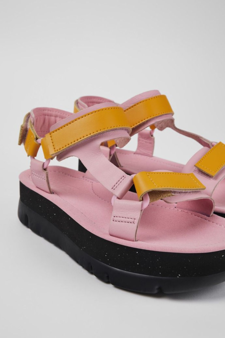 Camper Sandalias | Sandalia De Piel Multicolor Para Mujer