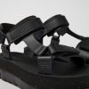 Camper Sandalias | Sandalias De Piel Negras Para Mujer