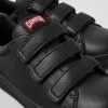 Camper Zapatillas | Sneakers Negras De Piel Y Tejido Para Ninos