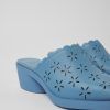 Camper Zapatos De Vestir | Mules Azules De Piel Para Mujer