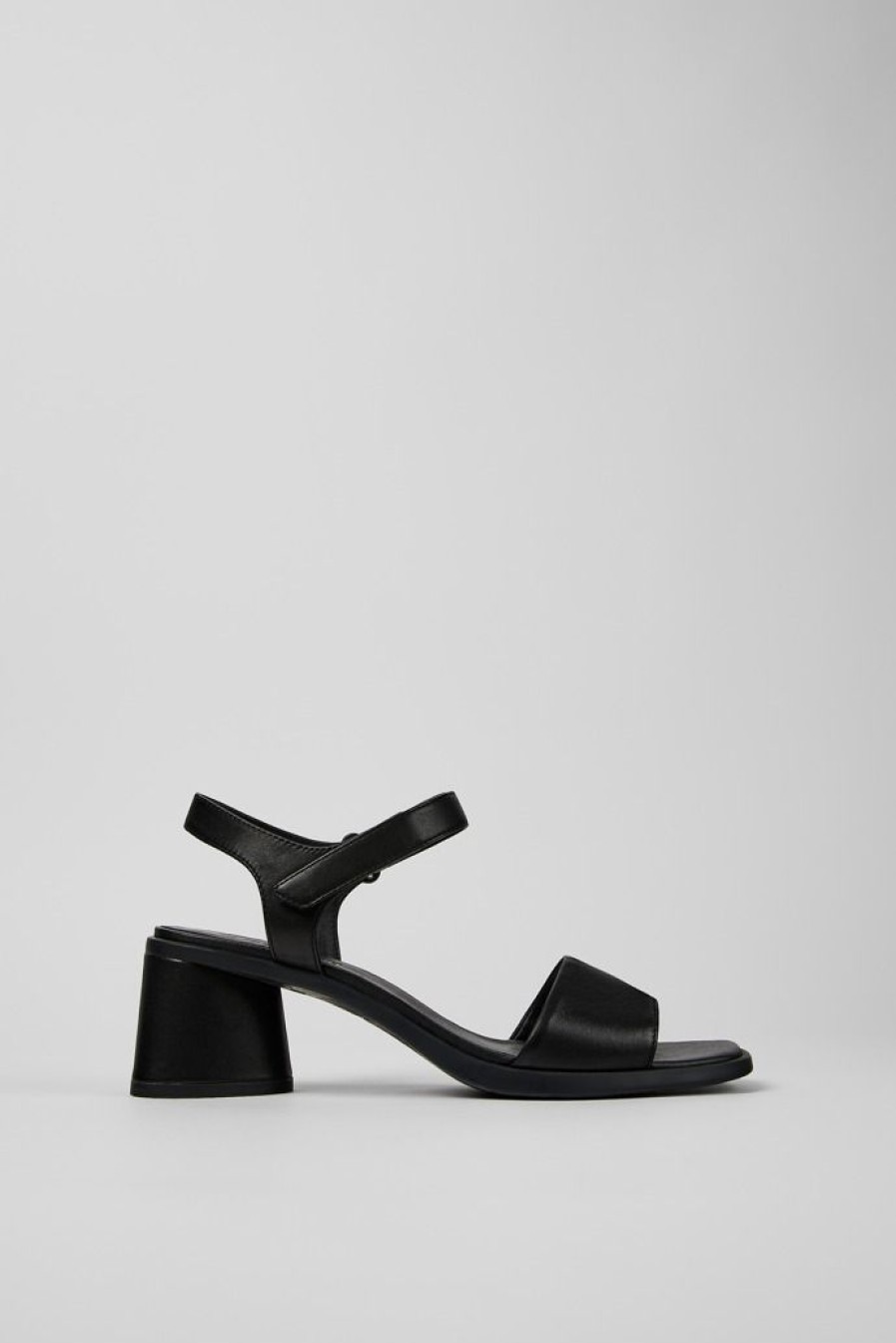 Camper Sandalias | Sandalia De Piel Negra Para Mujer