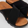 Camper Sandalias | Chancla De Tejido Negra Para Hombre