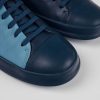 Camper Zapatillas | Sneaker De Piel Azul Para Hombre