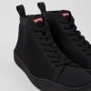 Camper Zapatillas | Sneakers Negras De Punto De Una Pieza Para Hombre