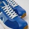 Camper Zapatillas | Sneaker De Tejido Azul Para Hombre