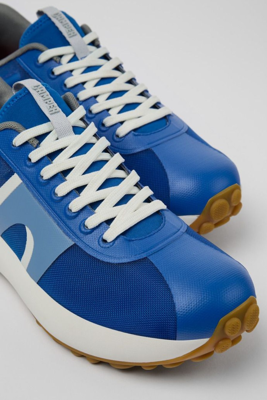 Camper Zapatillas | Sneaker De Tejido Azul Para Hombre