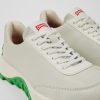 Camper Zapatillas | Sneaker De Piel/Tejido Blanca Para Hombre