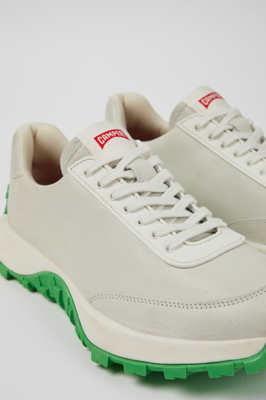 Camper Zapatillas | Sneaker De Piel/Tejido Blanca Para Hombre