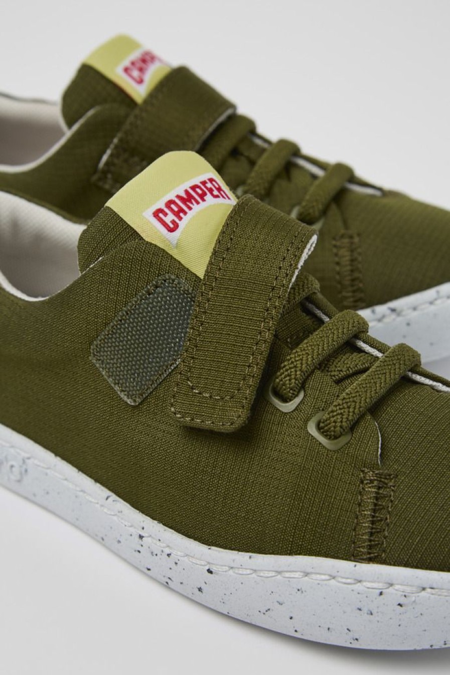 Camper Zapatillas | Zapato Abierto De Tejido Verde