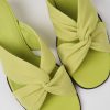 Camper Sandalias | Sandalias Verdes De Tejido Para Mujer