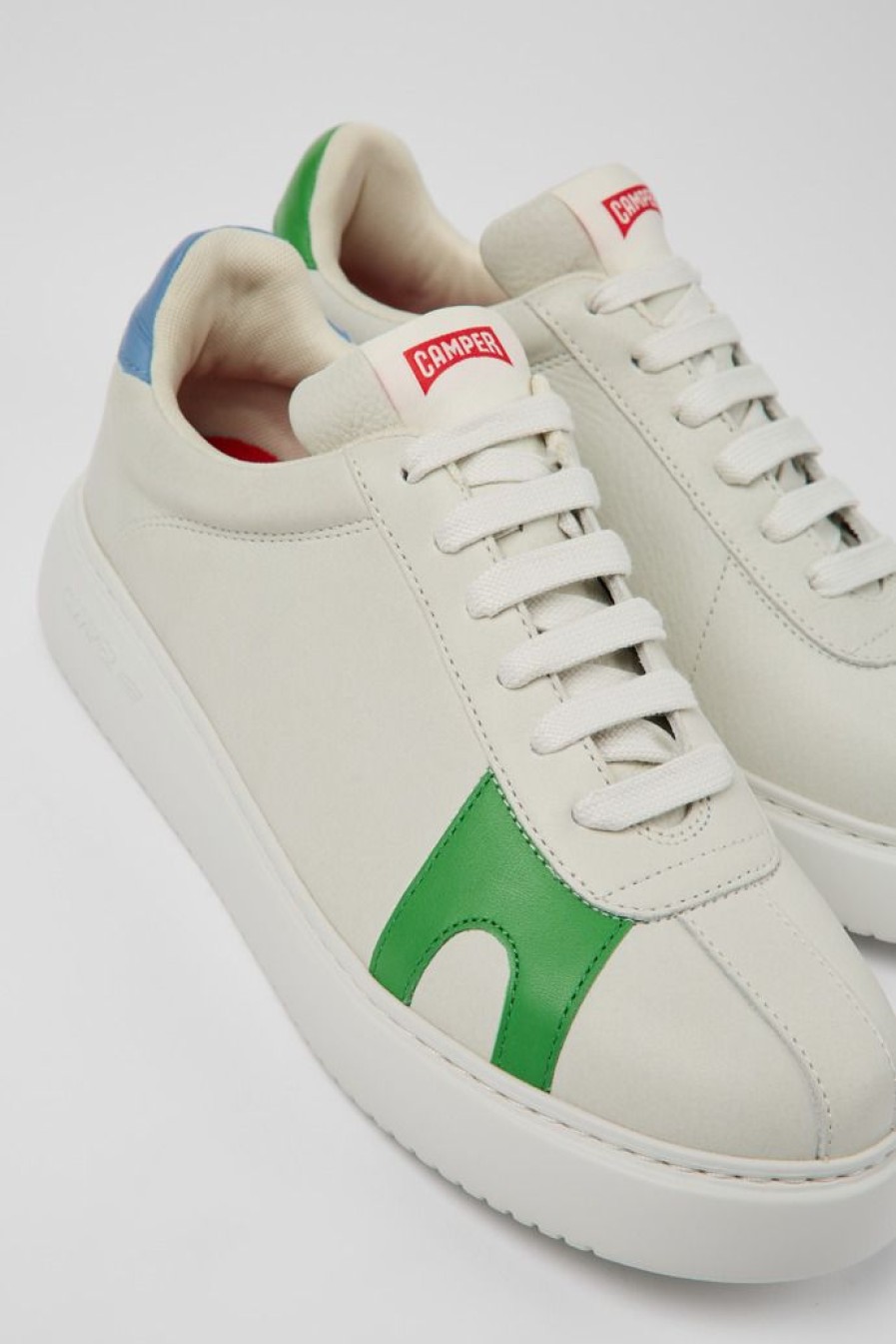 Camper Zapatillas | Sneaker De Piel Blanca Para Hombre