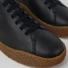 Camper Zapatillas | Zapatos Negros De Piel Para Hombre