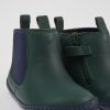 Camper Botas | Botas Verdes Y Azules De Piel Para Ninos