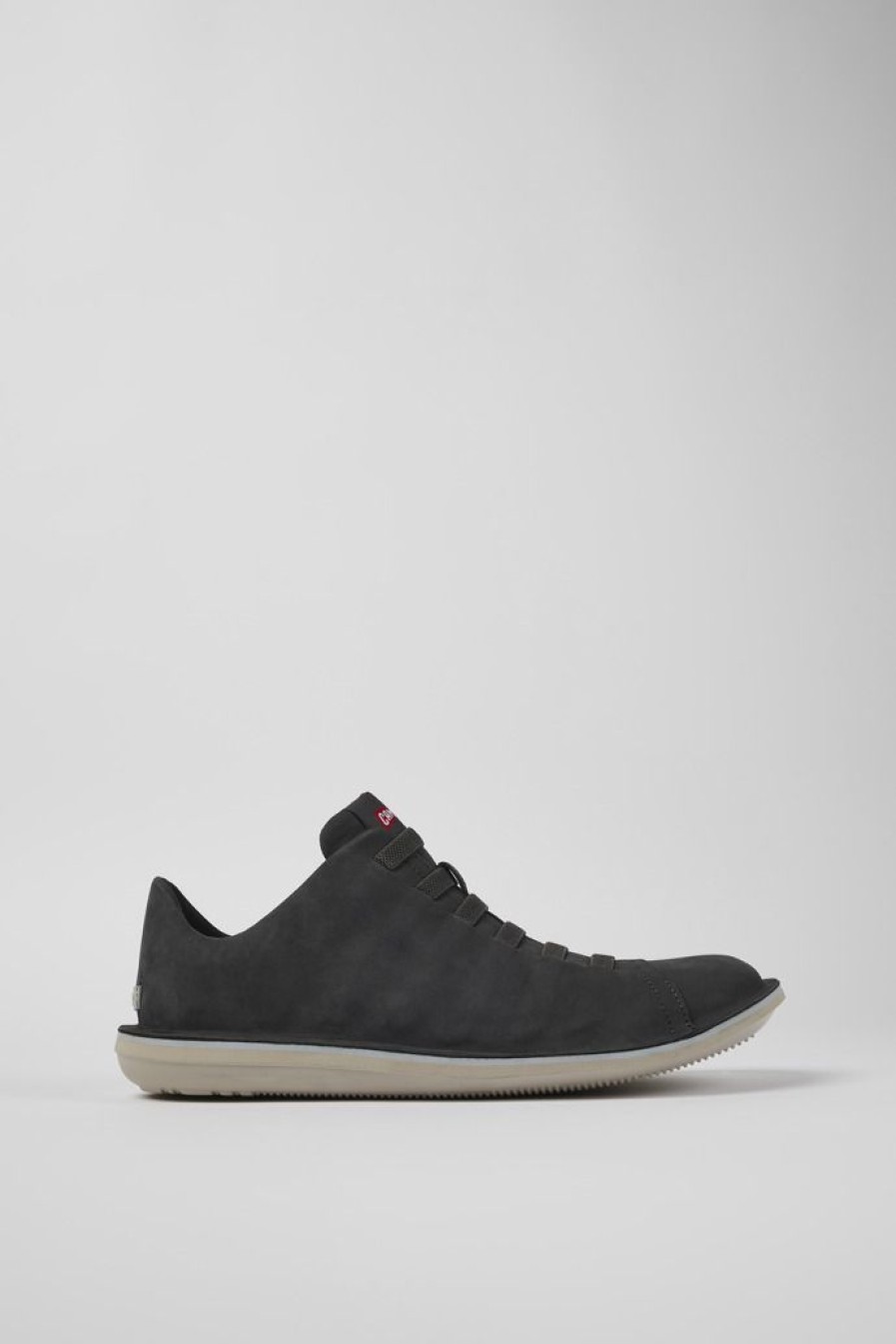 Camper Zapatos Casual | Sneaker Baja De Nobuk Gris Para Hombre