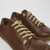 Camper Zapatos Casual | Zapatos De Piel Marron Para Hombre