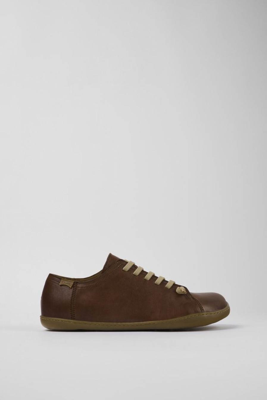 Camper Zapatos Casual | Zapatos De Piel Marron Para Hombre