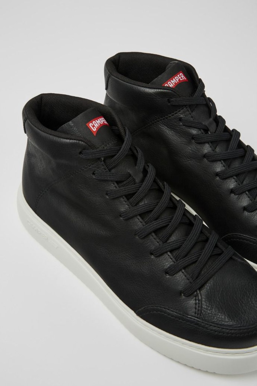 Camper Zapatillas | Sneakers Negras De Piel Para Hombre