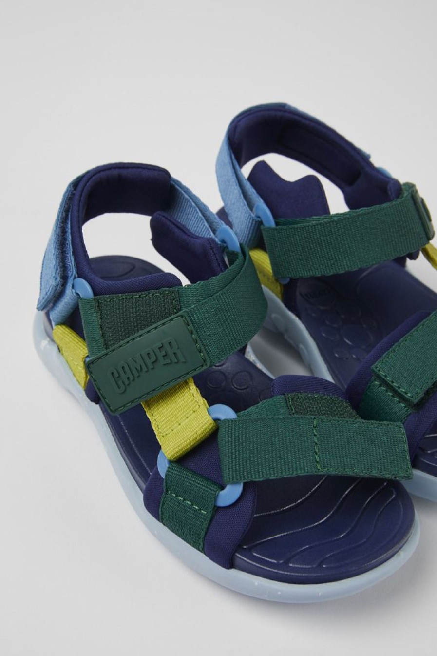 Camper Sandalias | Sandalias Multicolores De Tejido Para Ninos