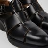 Camper Zapatos De Vestir | Sandalia De Piel Negra Para Mujer