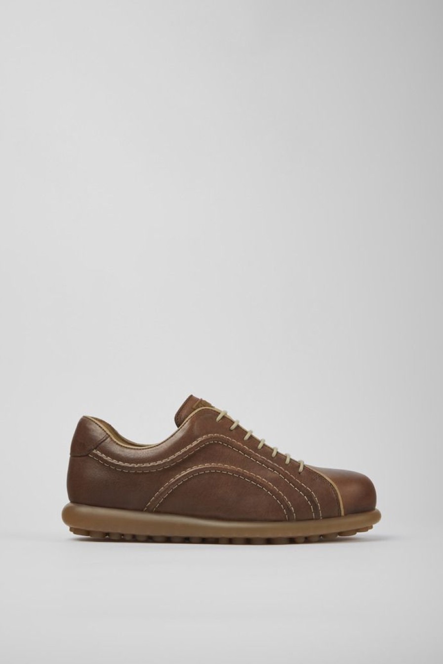 Camper Zapatos Casual | Zapatos Marrones De Piel Vegetal Para Hombre