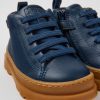 Camper Botas | Botines Azules De Piel Para Ninos