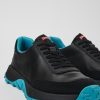 Camper Zapatillas | Sneakers Negras De Piel Y Nobuk Para Hombre