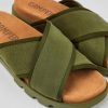 Camper Sandalias | Chancla De Tejido Verde Para Hombre