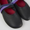 Camper Zapatos De Vestir | Bailarina De Piel Negra Para Mujer