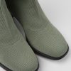 Camper Zapatos De Tacon | Botas Verdes De Tejido Para Mujer