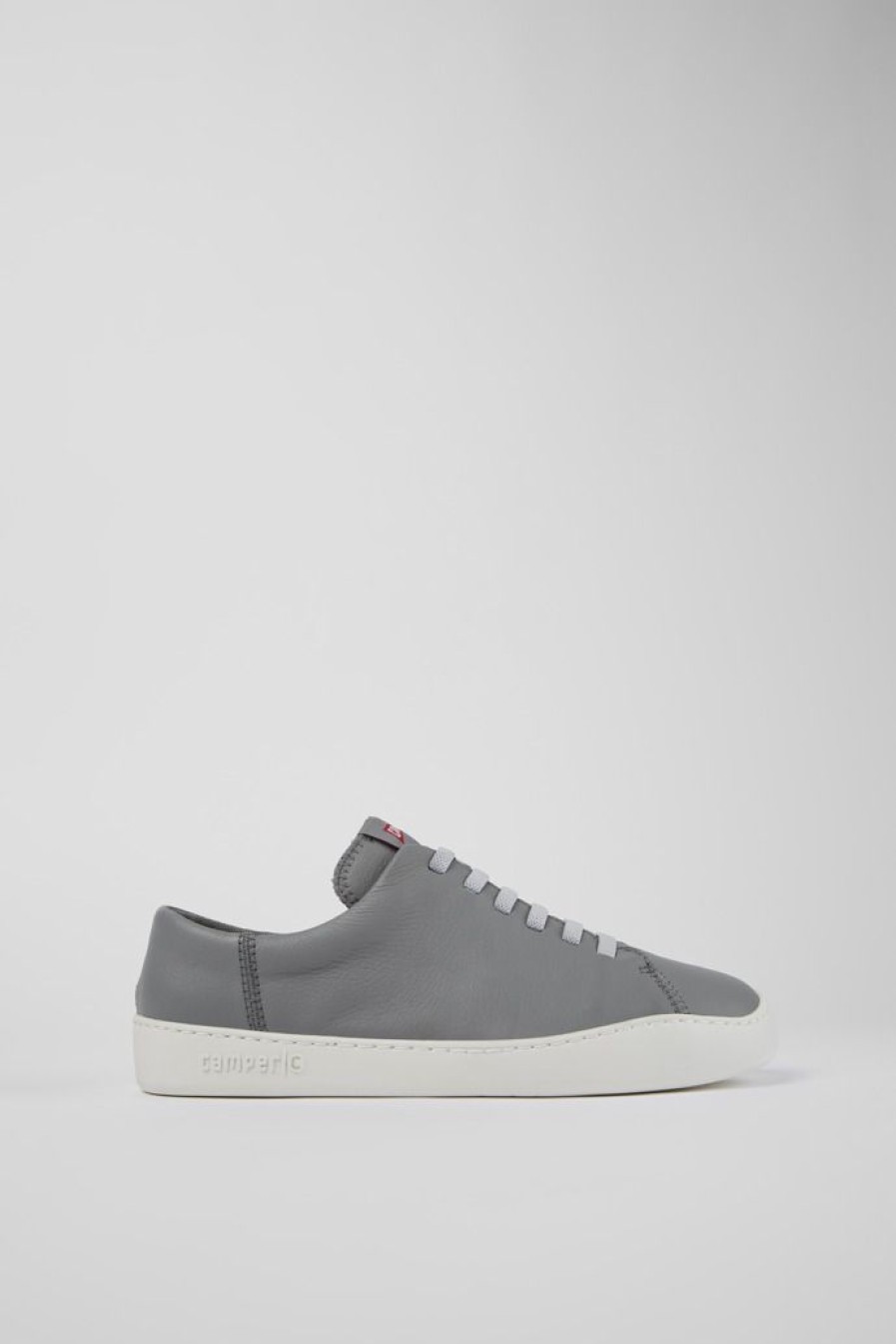 Camper Zapatos Casual | Sneaker De Piel Gris Para Hombre