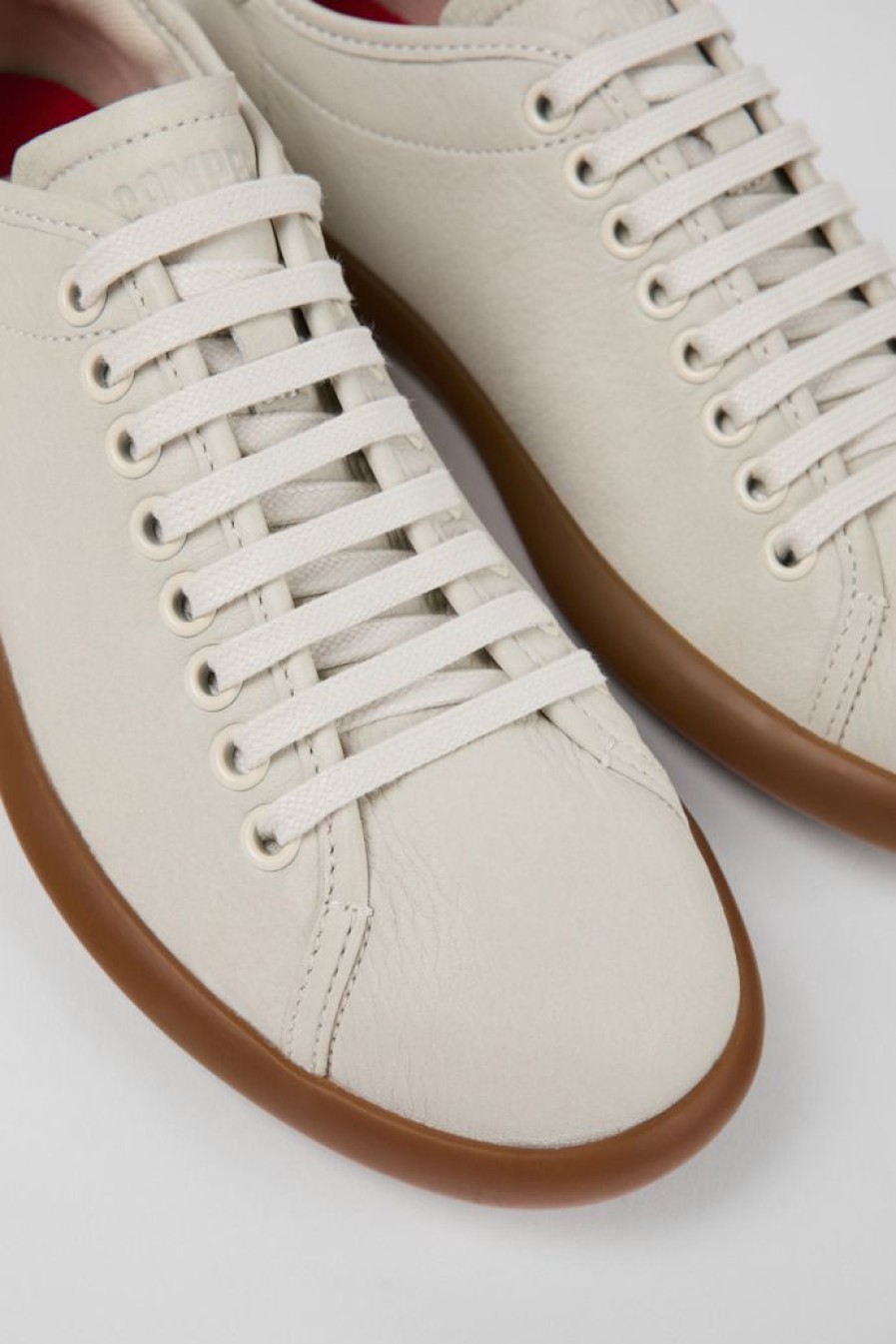 Camper Zapatillas | Sneaker De Piel Blanca Para Mujer