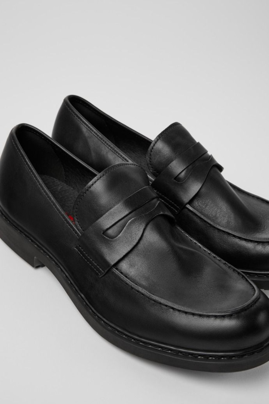 Camper Zapatos De Vestir | Mocasin Clasico Negro