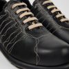 Camper Zapatos Casual | Sneaker Oxford De Piel Negra Para Hombre