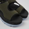 Camper Sandalias | Sandalias Verdes De Tejido Para Mujer