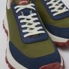 Camper Zapatillas | Sneaker De Tejido/Nobuk Verde Para Hombre