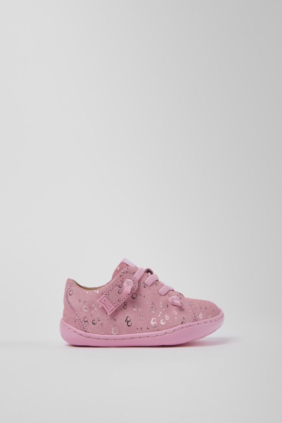 Camper Zapatillas | Zapatos De Nobuk Rosa