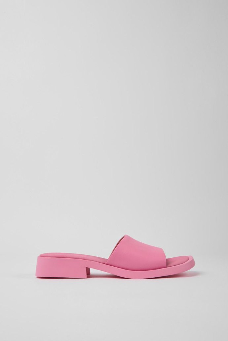 Camper Sandalias | Sandalias De Piel Rosas Para Mujer