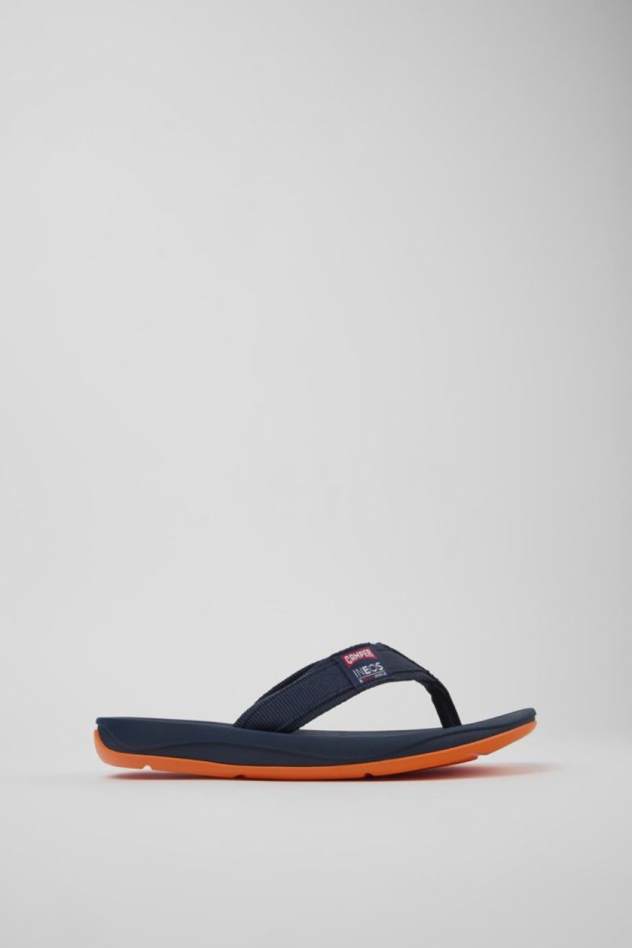 Camper Sandalias | Chancla De Tejido Azul Para Hombre