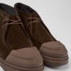 Camper Zapatos De Vestir | Zapatos Marrones De Nobuk Para Hombre