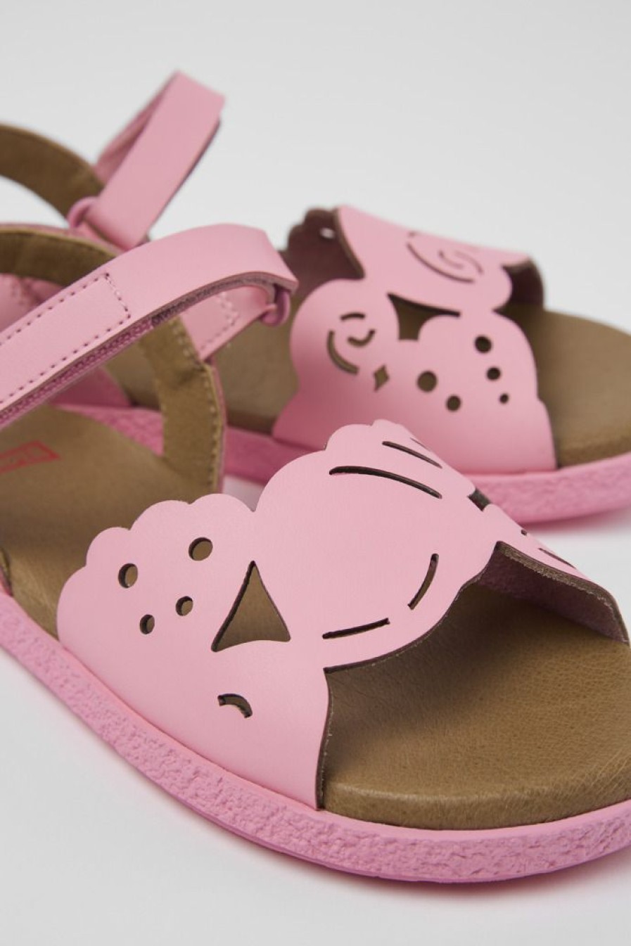 Camper Sandalias | Sandalia De Piel Rosa